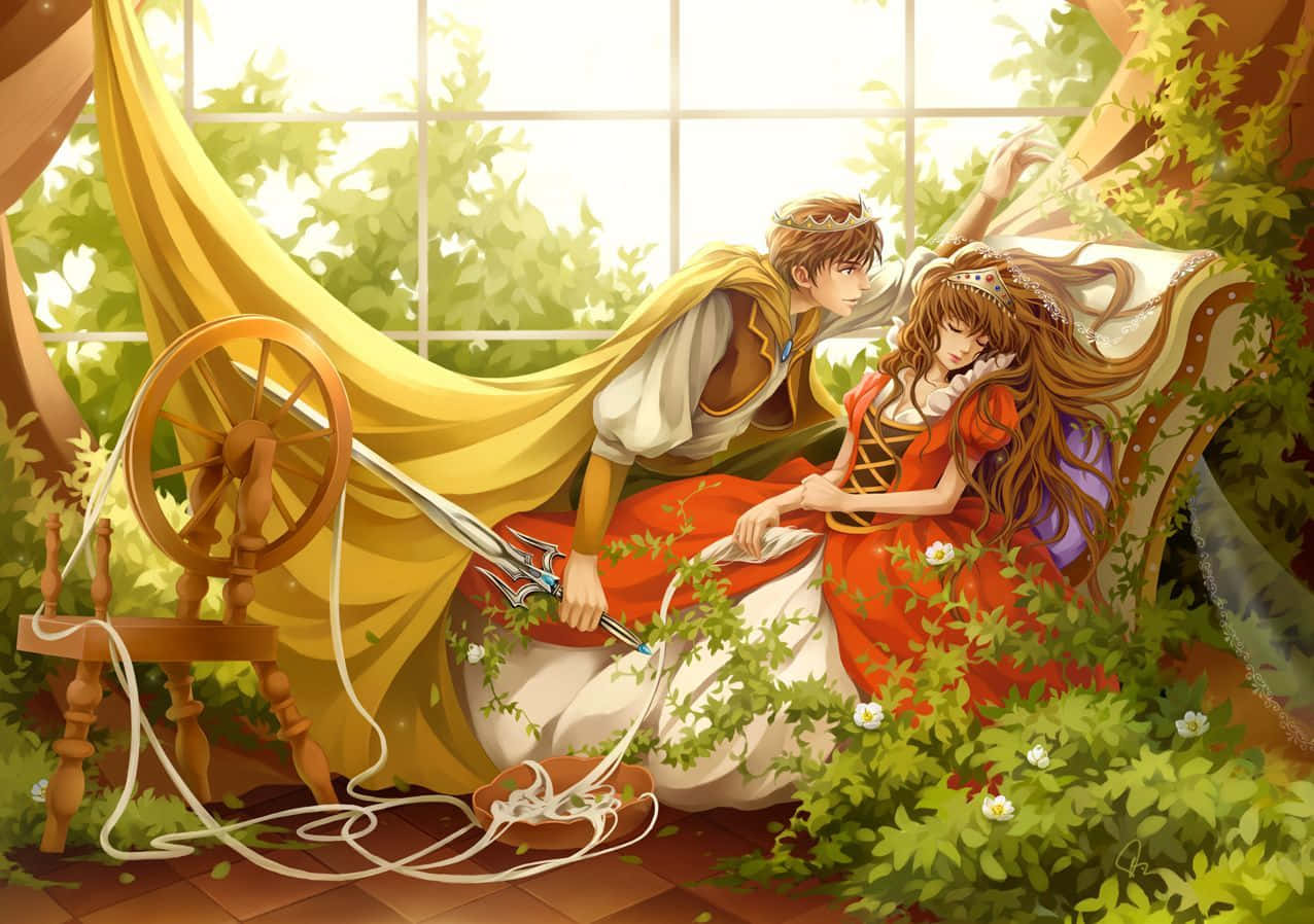 Sleeping Beauty, prince, princess, SD Desktop Wallpaper