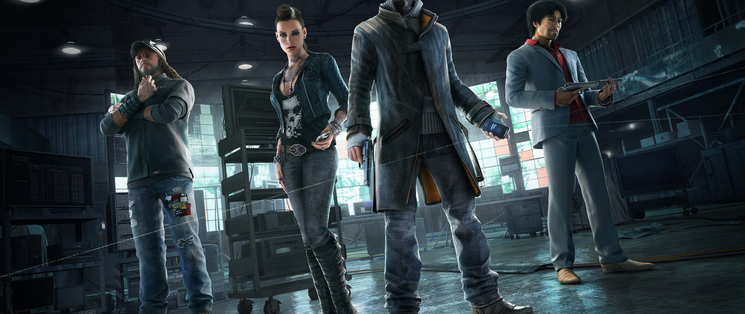 Sleeping Dogs 2, warehouse, industrial, 2K Desktop Wallpaper