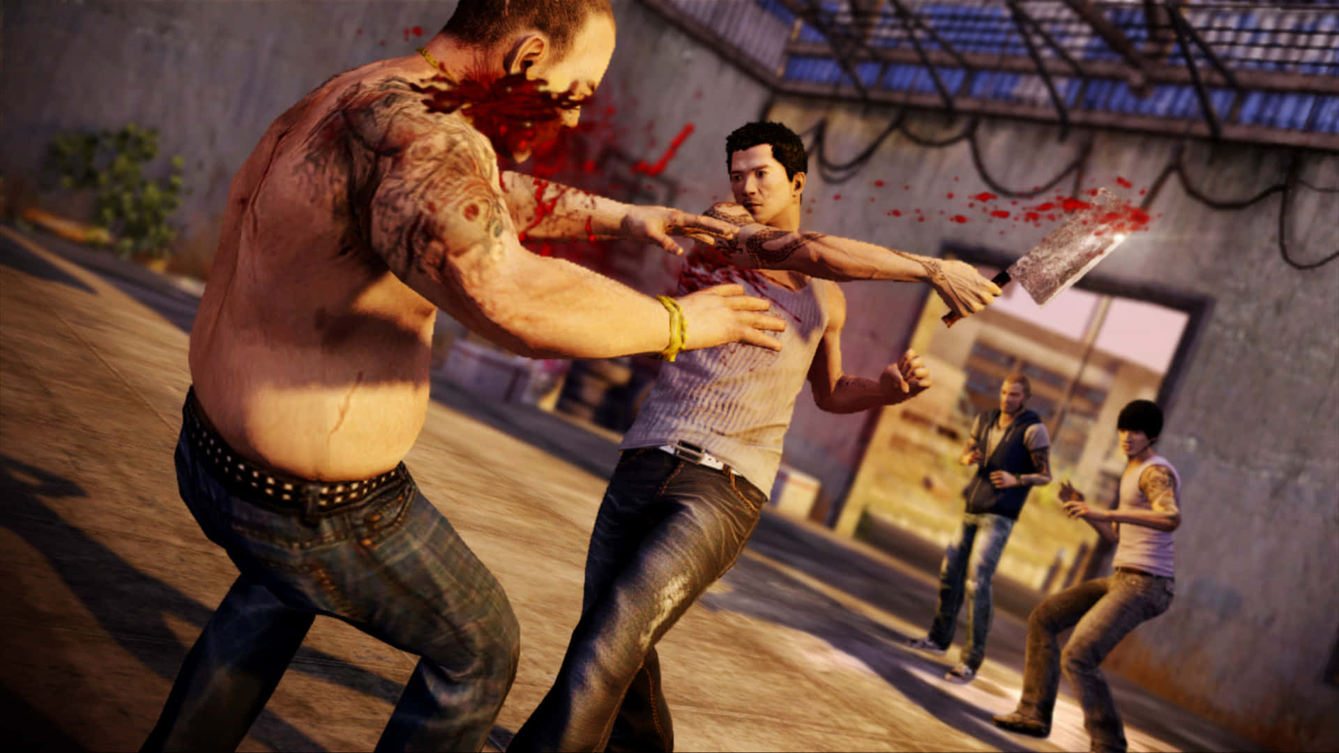 Sleeping Dogs 2, shirts, brawl, Full HD Desktop Wallpaper