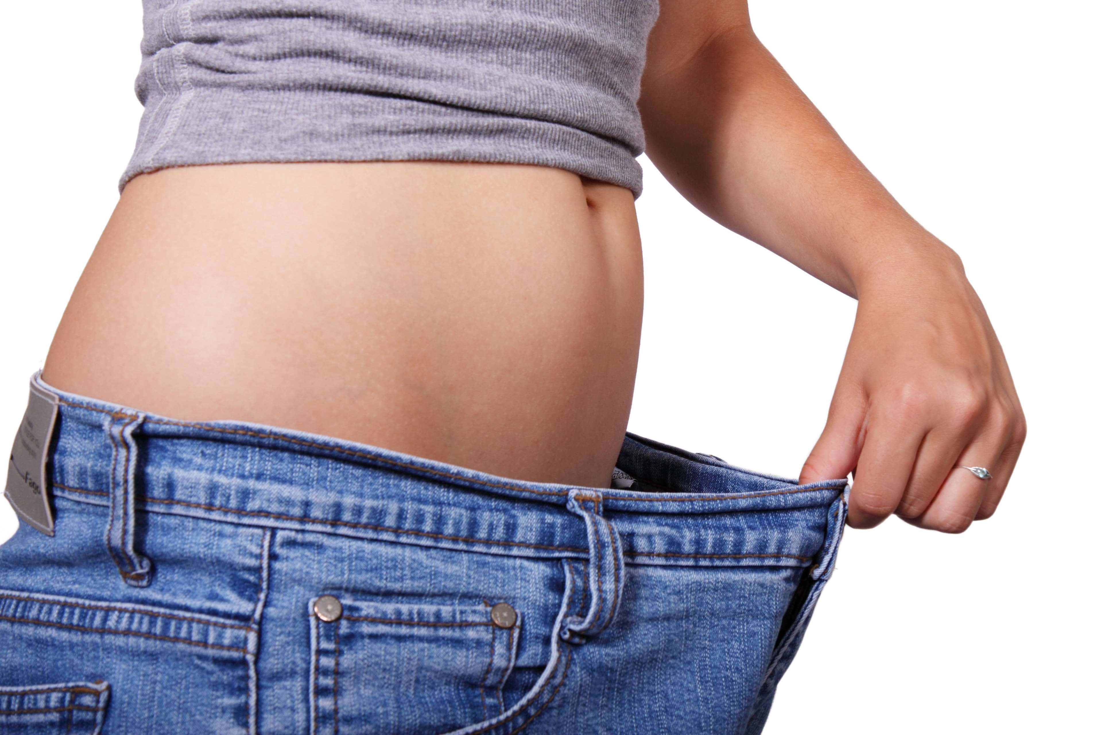 slim waist, jeans, white background, 4K Desktop Wallpaper