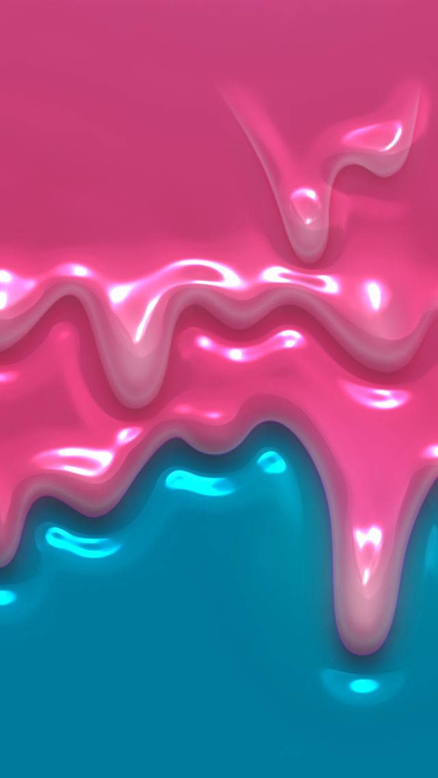 pink, blue slime, vibrant pink, SD Phone Wallpaper