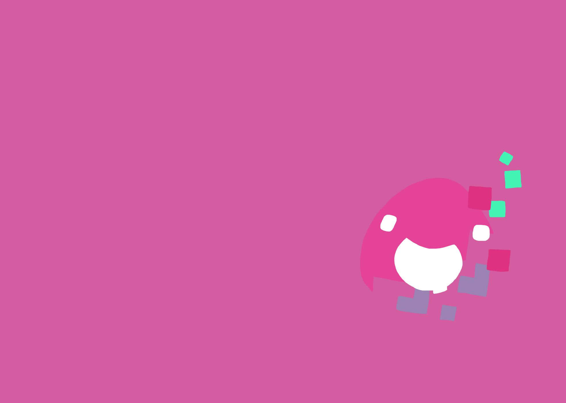 Slime Rancher, pink penguin, magenta background, Full HD Desktop Wallpaper