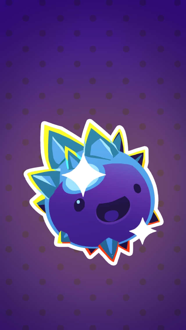 Slime Rancher, purple spiky character, blue spikes, SD Phone Wallpaper