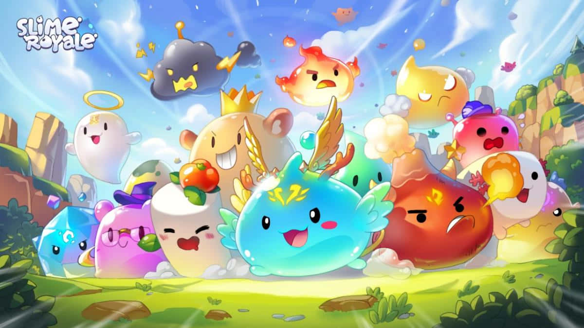 Slime Rancher, colorful, expressive slime characters, SD Desktop Wallpaper