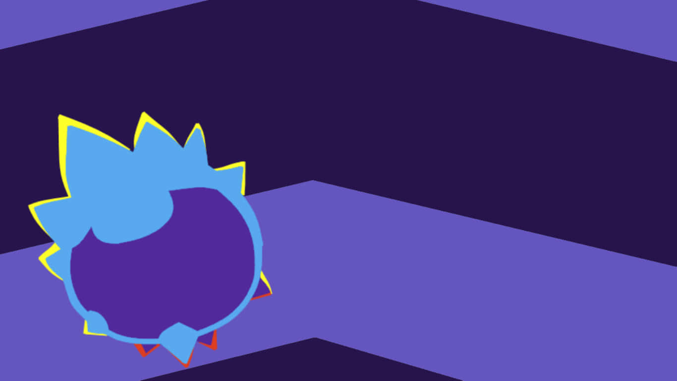 Slime Rancher, blue and purple spiky character, yellow trim, HD Desktop Wallpaper
