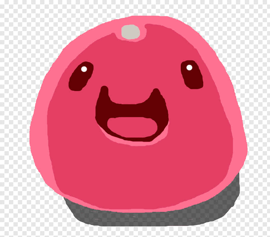 Slime Rancher, pink cartoon character, gray base, SD Desktop Wallpaper