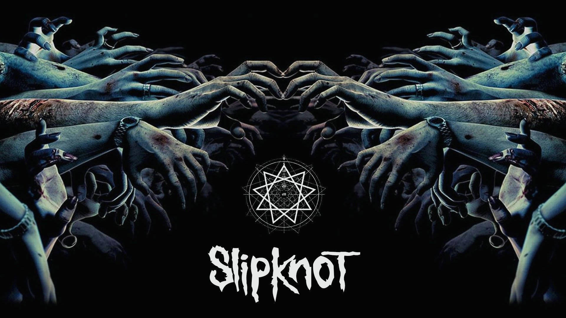 Slipknot, hands, heart shape, Full HD Desktop Wallpaper