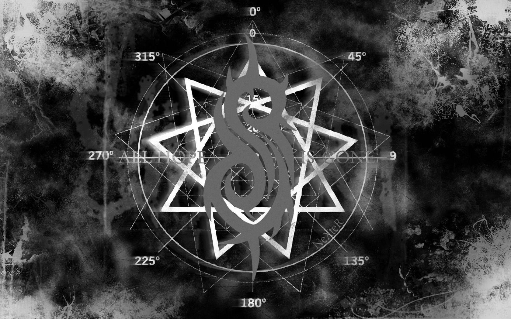 Slipknot, smoky enneagram, coiled serpent, HD Desktop Wallpaper