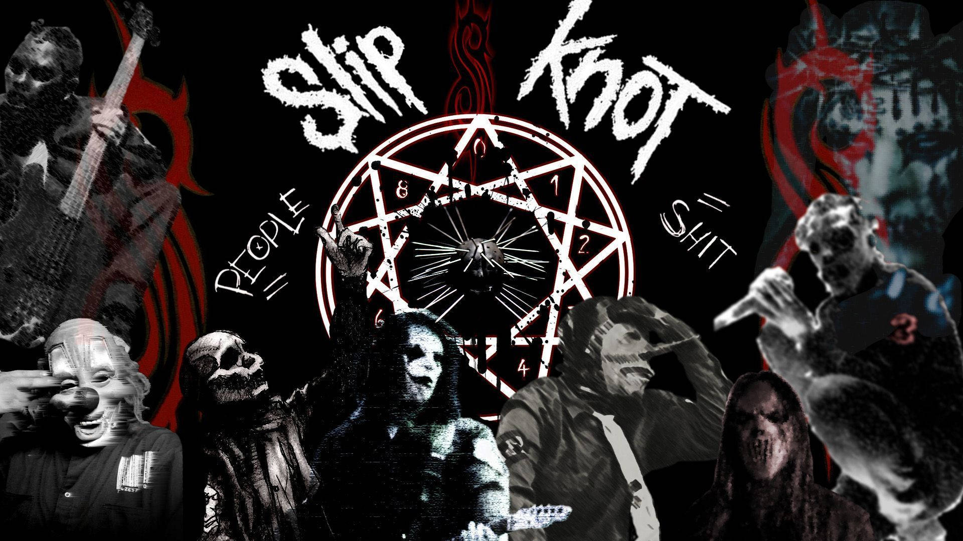 Slipknot, masks, instruments, Full HD Desktop Wallpaper