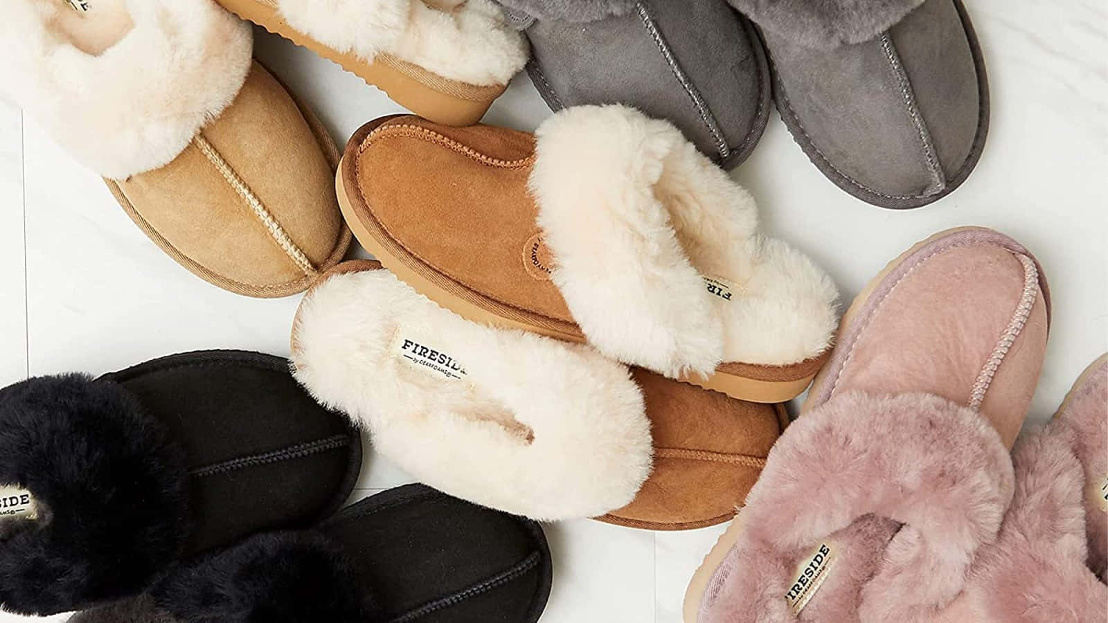 UGG-style slippers, beige, gray, HD Desktop Wallpaper