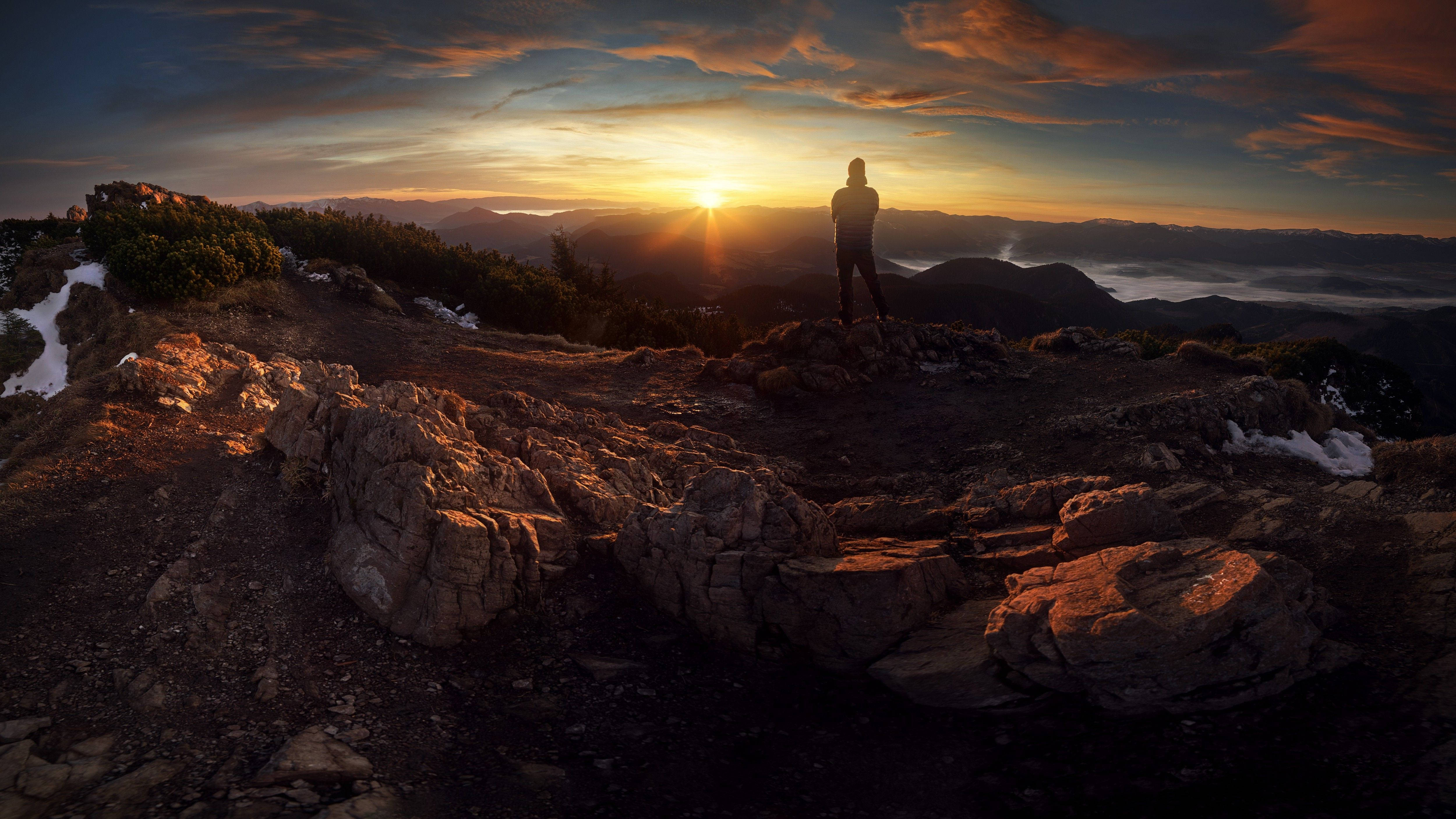 Slovakia, mountain peak, rocky mountain ridge, 4K Desktop Wallpaper