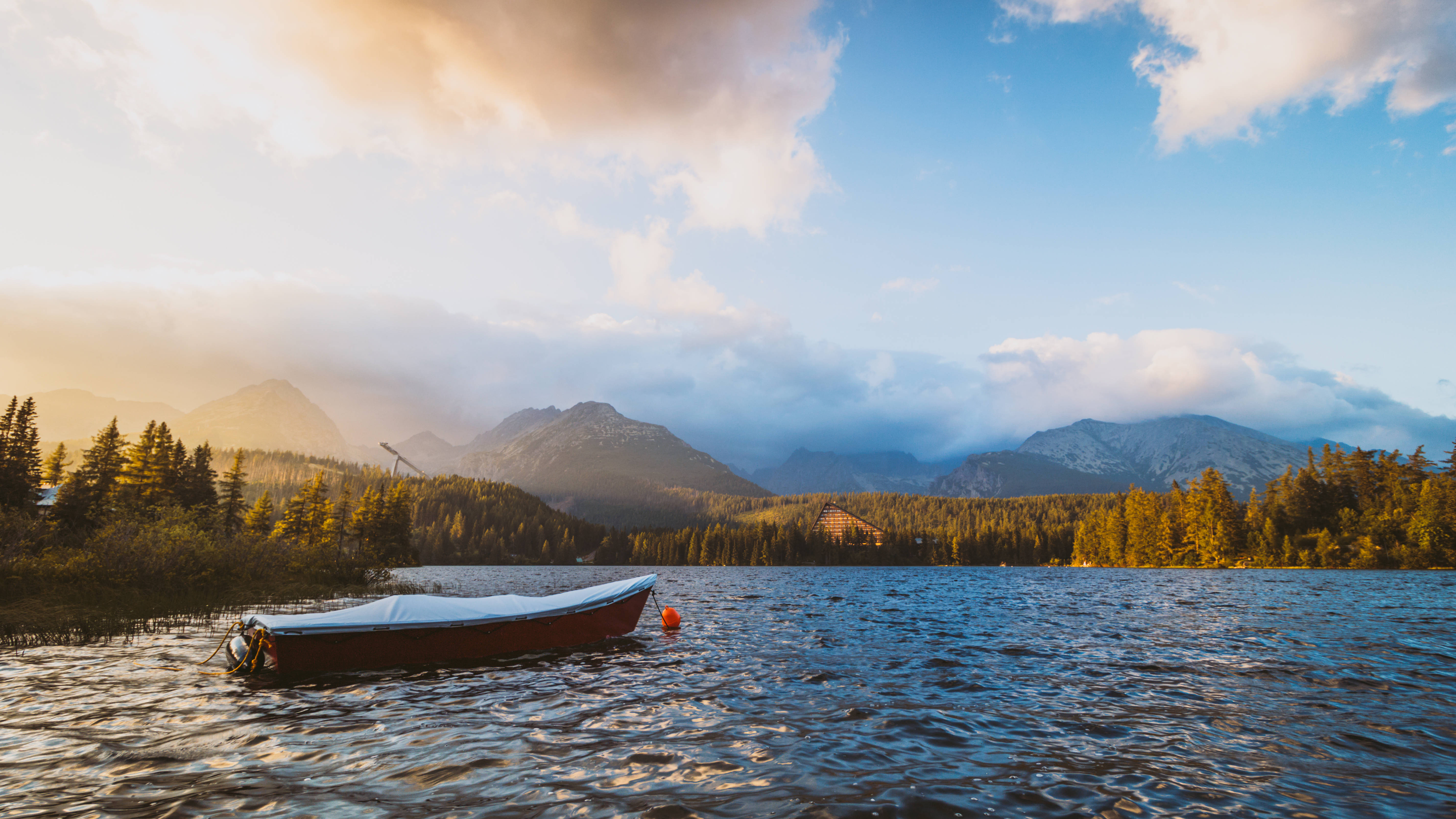 Slovakia, lake, sunset, 5K Desktop Wallpaper