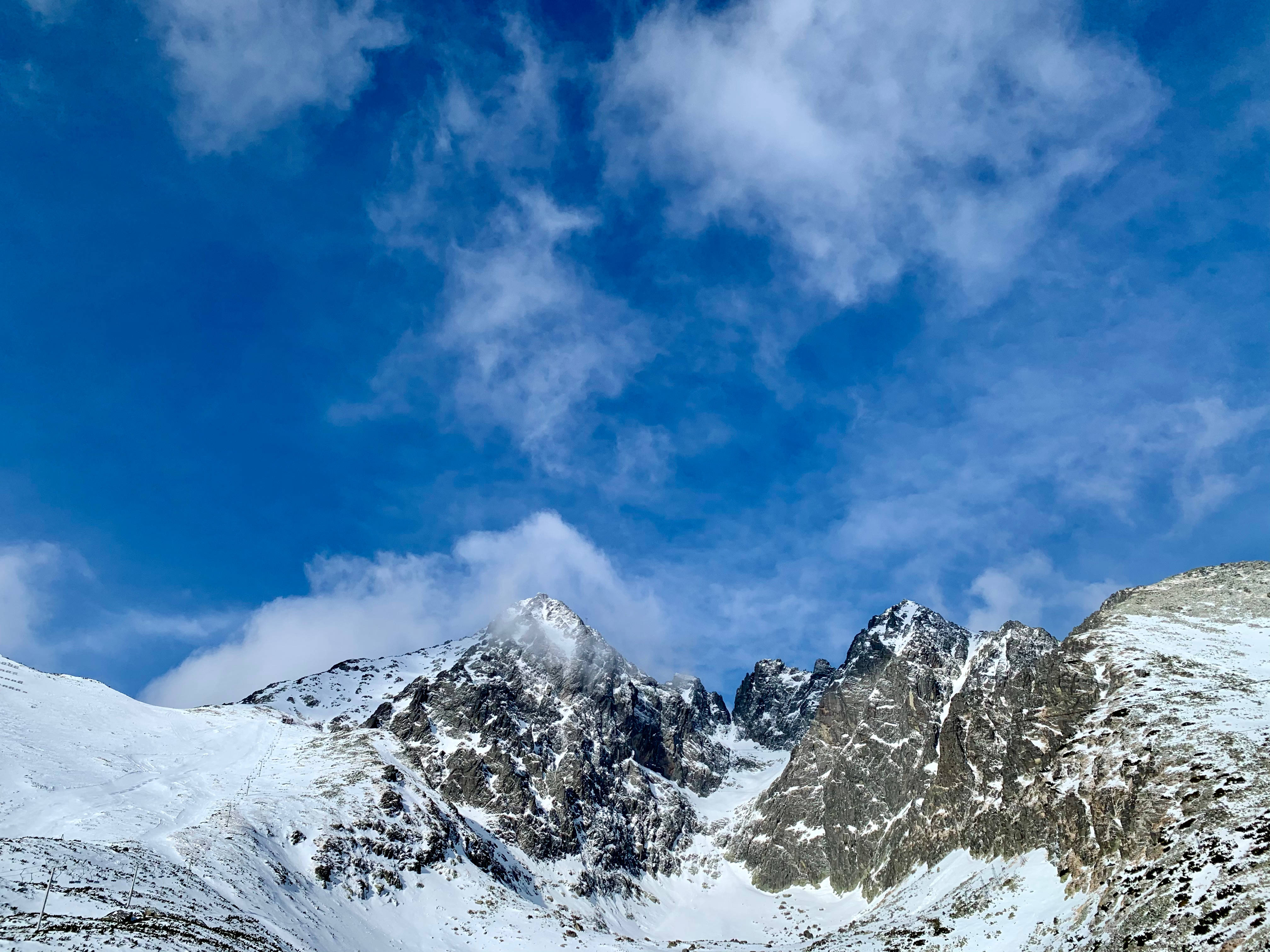Slovakia, mountain peak, snowcapped mountain peaks, 4K Desktop Wallpaper