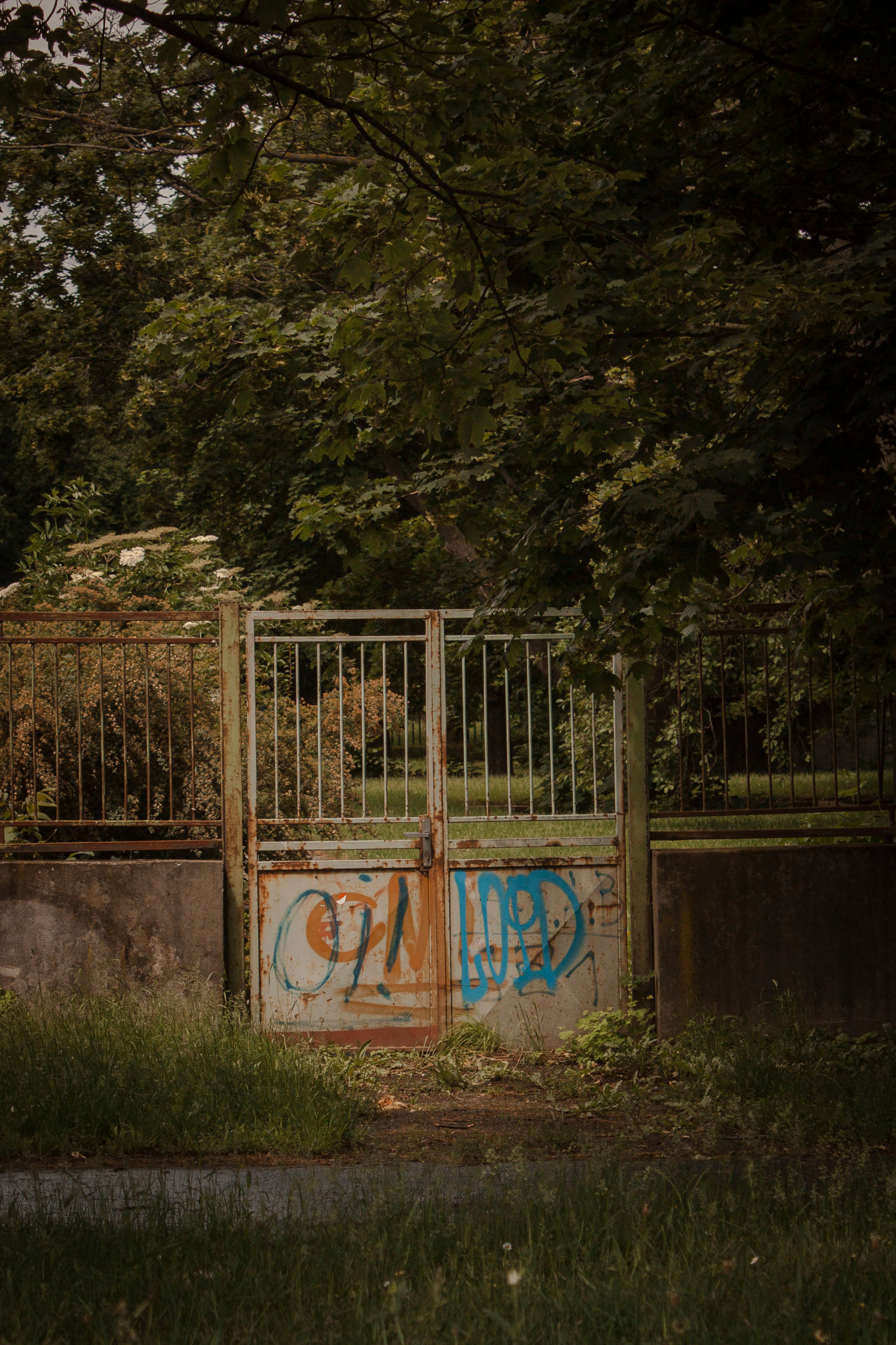 Slovakia, old gate, rusty gate, 2K Phone Wallpaper
