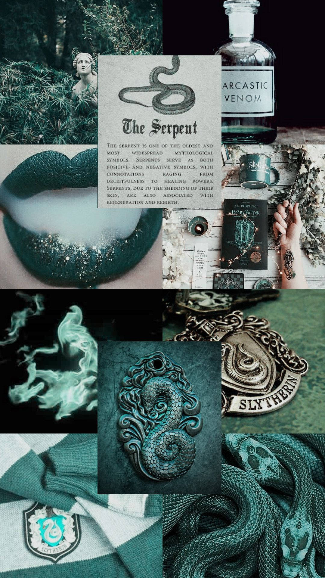 Slytherin, serpents, venom, Full HD Phone Wallpaper