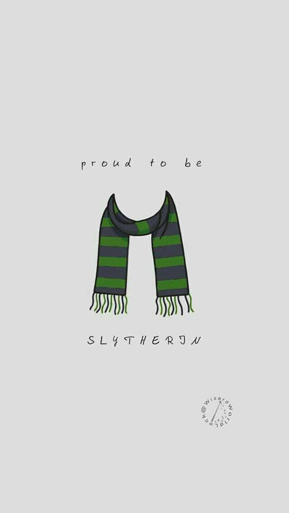 Slytherin, green and grey striped, fringe, SD Phone Wallpaper