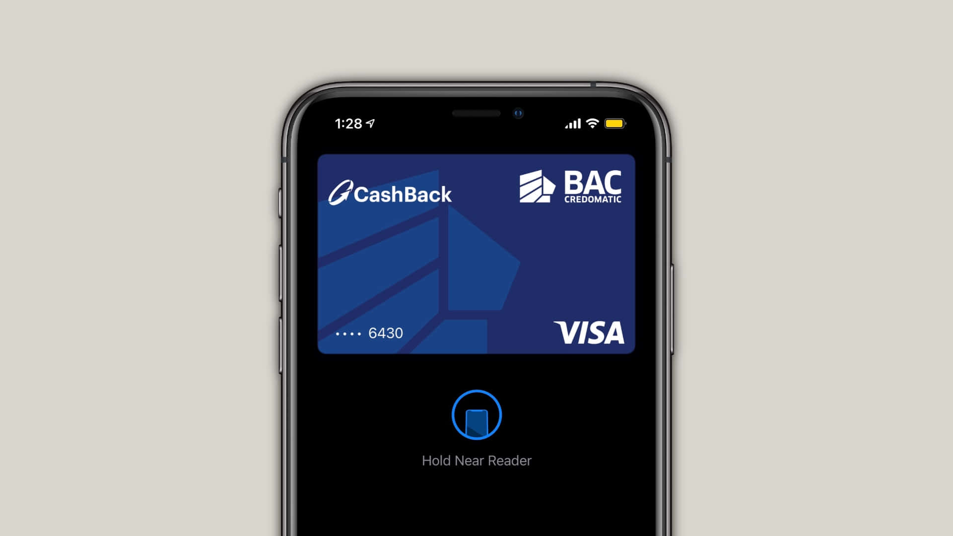 BAC Credomatic CashBack Visa card, contactless payment, smartphone, Full HD Desktop Wallpaper