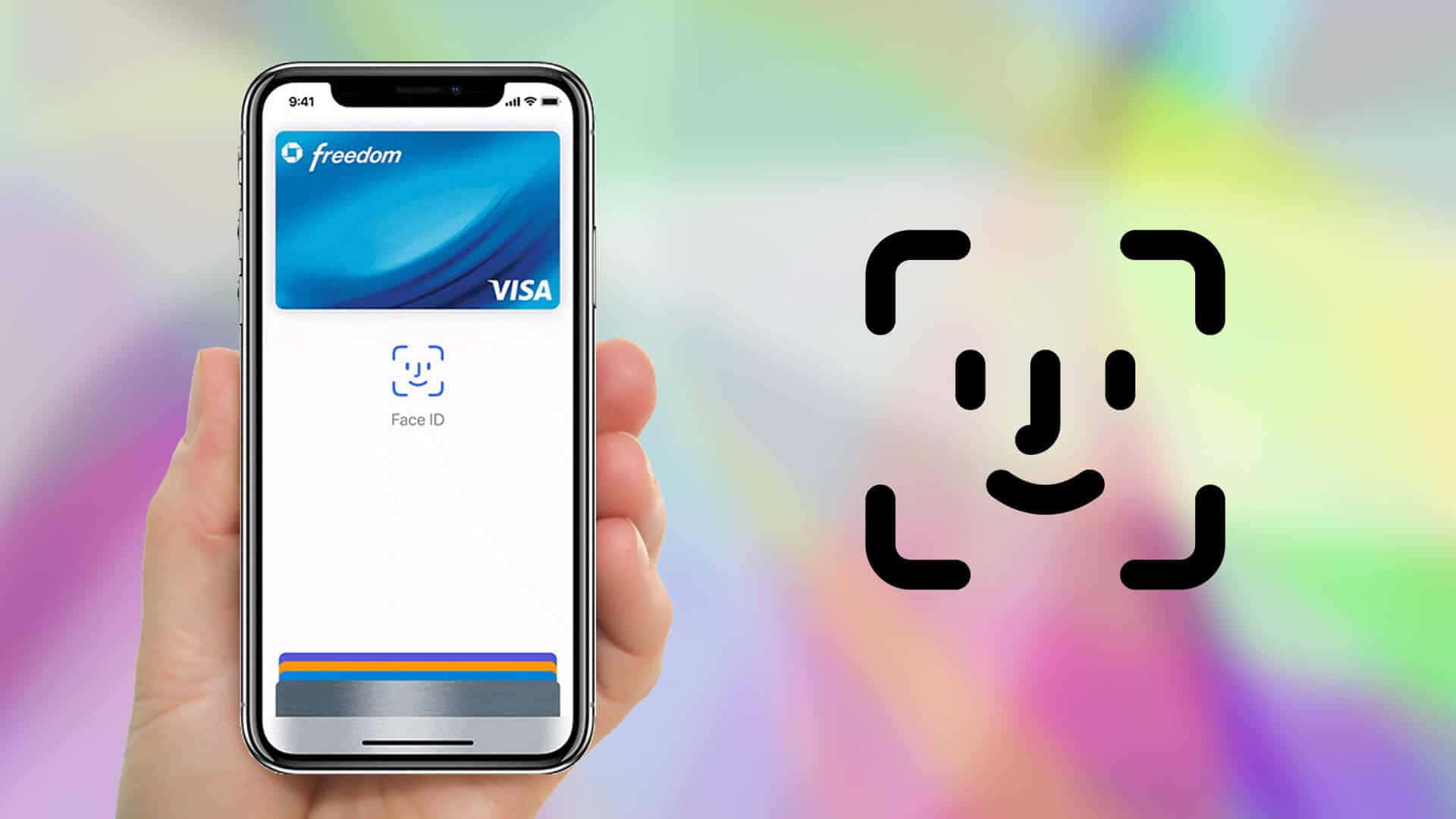 iPhone, Apply Pay, Freedom Visa card, Full HD Desktop Wallpaper
