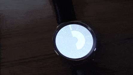 smartwatch, glowing white screen, phone call icon, SD Desktop Wallpaper