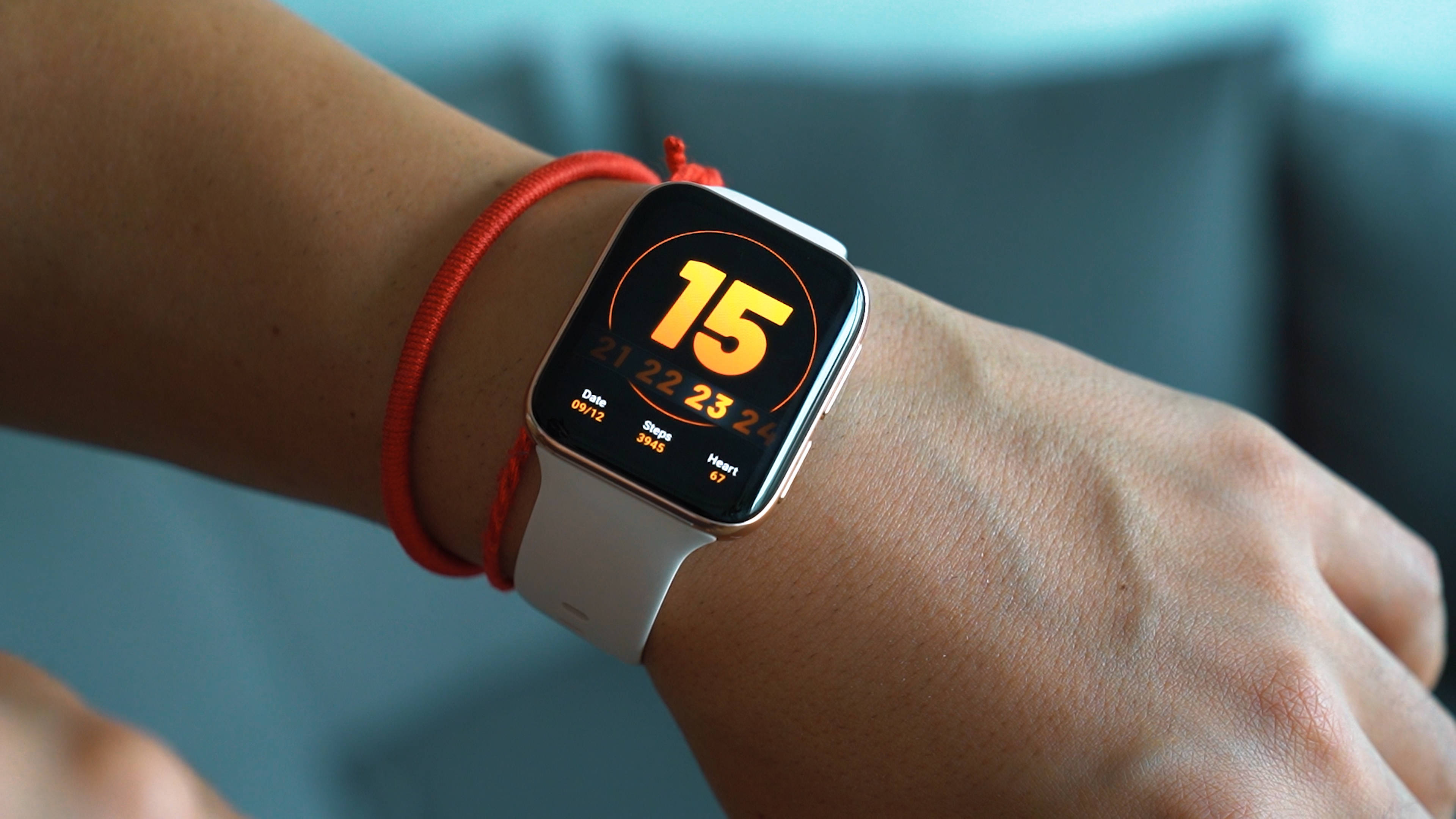 smartwatch, silver band, number 15, 4K Desktop Wallpaper