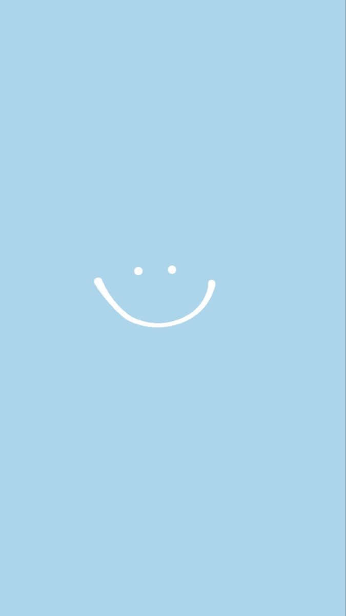 minimalist smile design, white smiley face, two dots for eyes, SD Phone Wallpaper