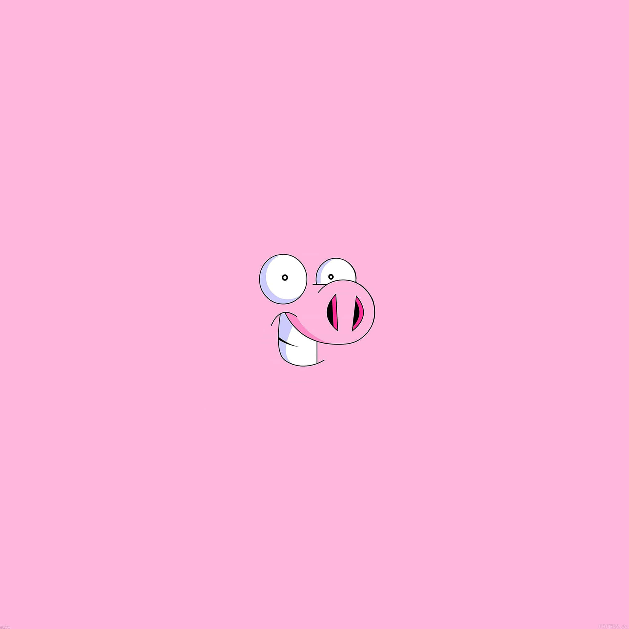 Cool Piggy, smiley, pink background, Full HD Desktop Wallpaper