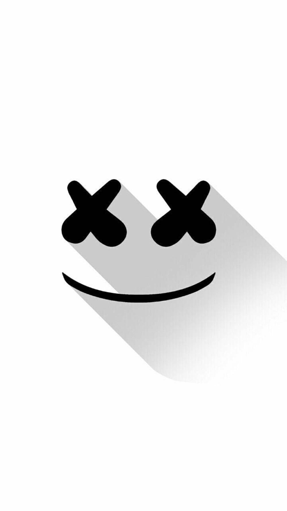 white full screen smiley, X eyes, black smiley face, HD Phone Wallpaper