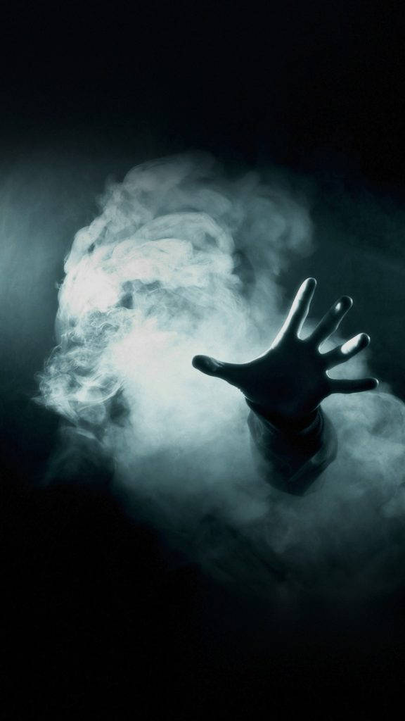 Smoke HD, pale hand, swirling smoke, SD Phone Wallpaper