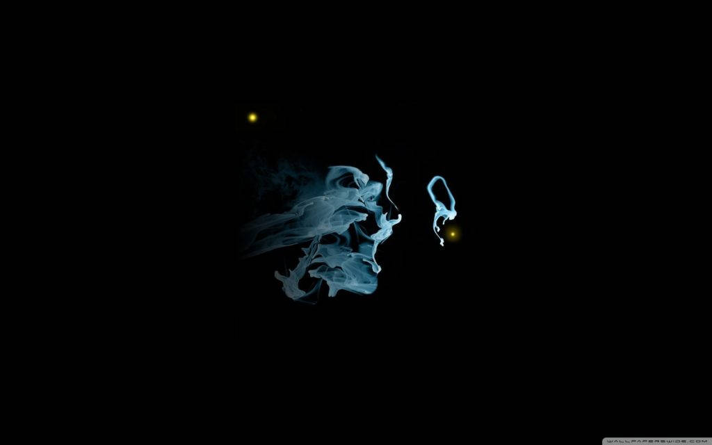 small light blue smoke, glowing blue smoke swirl, question mark, SD Desktop Wallpaper
