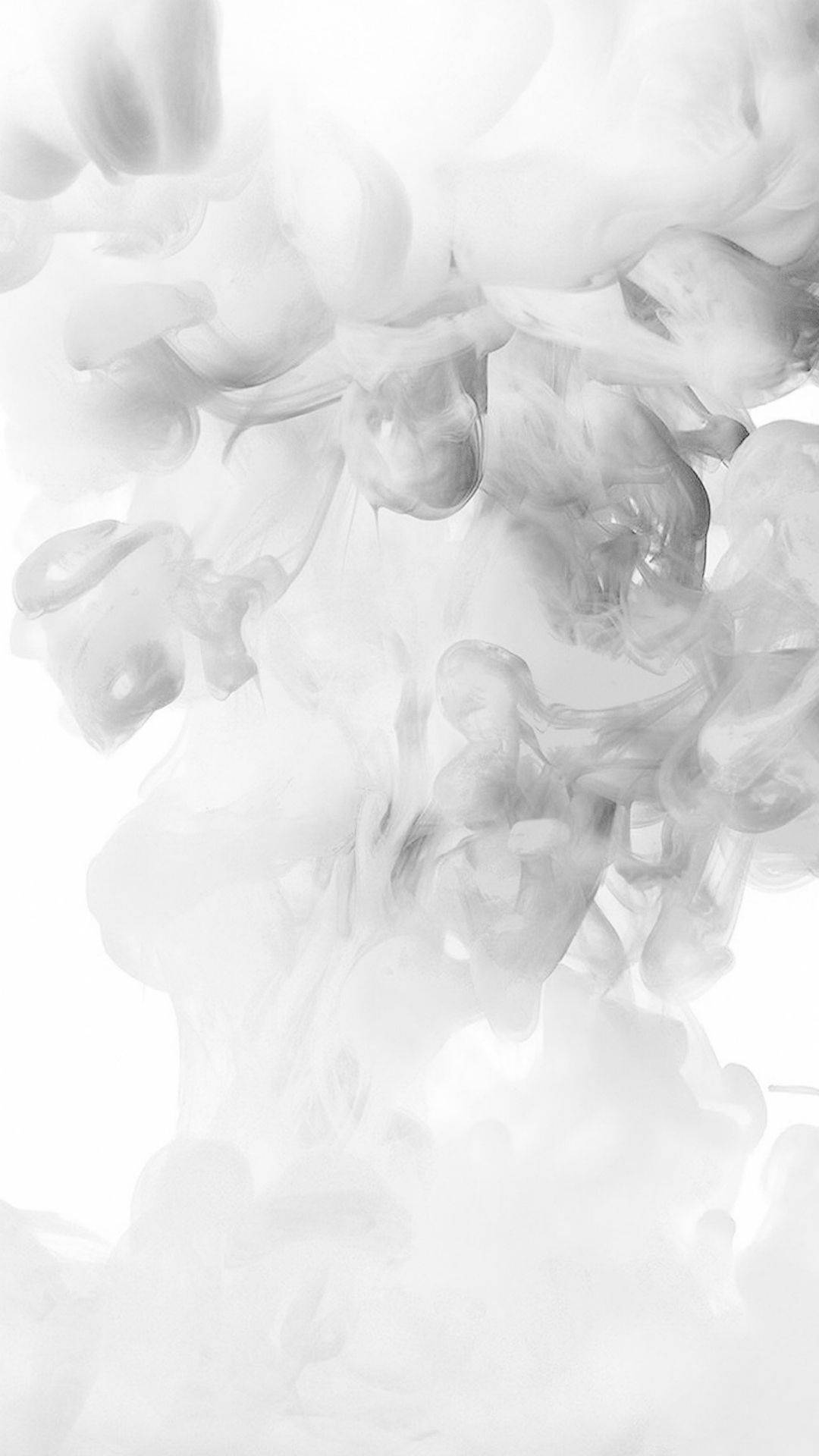iPhone, White Smoke, abstract swirling ink, Full HD Phone Wallpaper