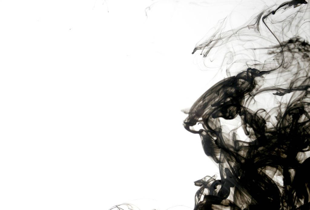 dramatic black smoke, black ink, pure white water, SD Desktop Wallpaper