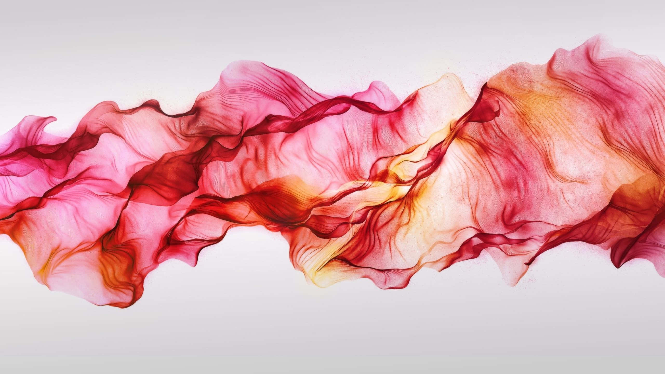 Smoke Tumblr, translucent red, orange fluid waves, 2K Desktop Wallpaper