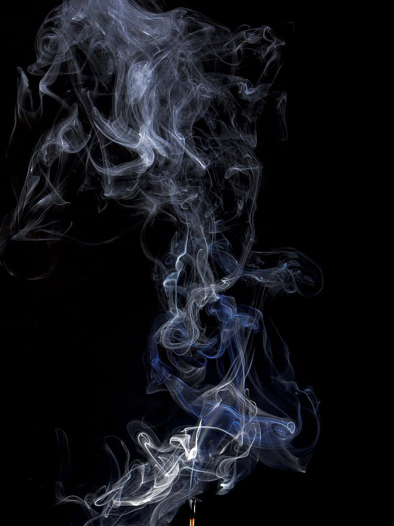 Smoke Tumblr, blue, white, SD Phone Wallpaper