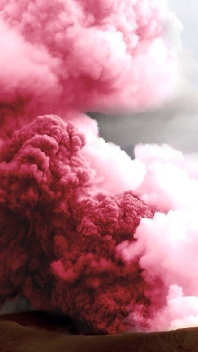 Smoke Tumblr, vivid pink, red smoke, SD Phone Wallpaper