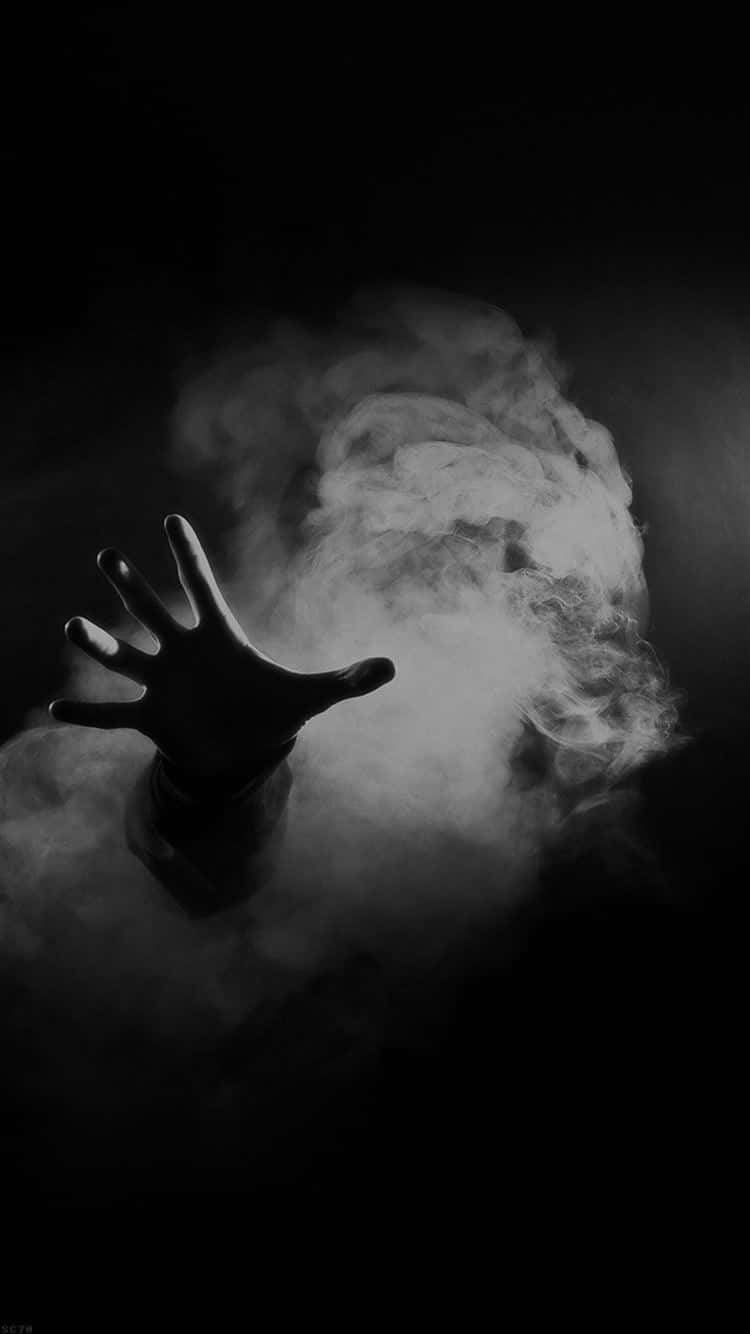 smoke tumblr, silhouette, hand, HD Phone Wallpaper