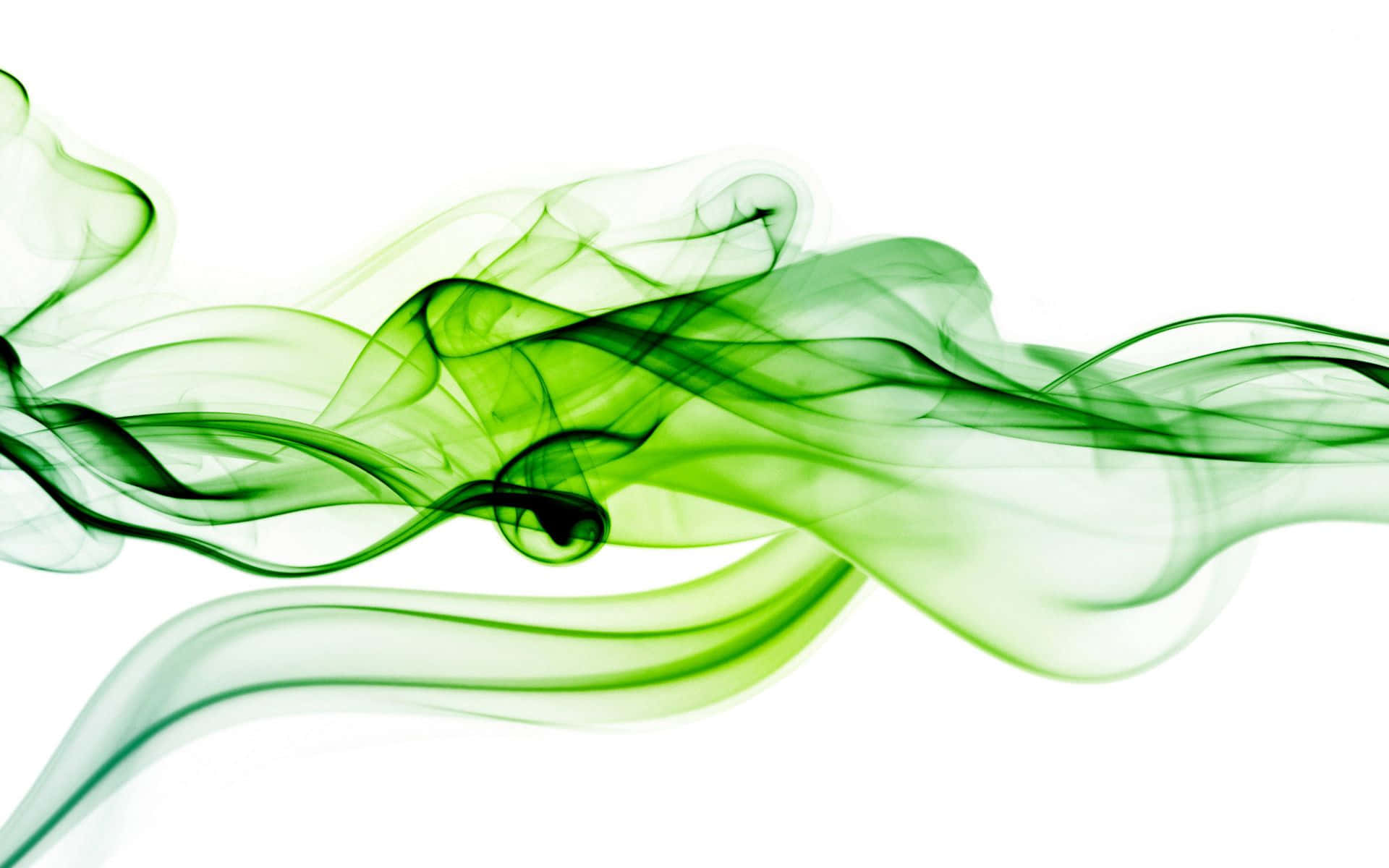 green smoke, black smoke, white background, Full HD Desktop Wallpaper