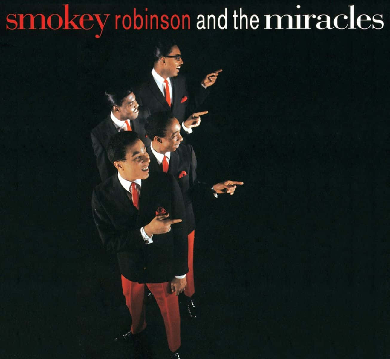 Smokey Robinson And The Miracles, black suits, red ties, HD Desktop Wallpaper