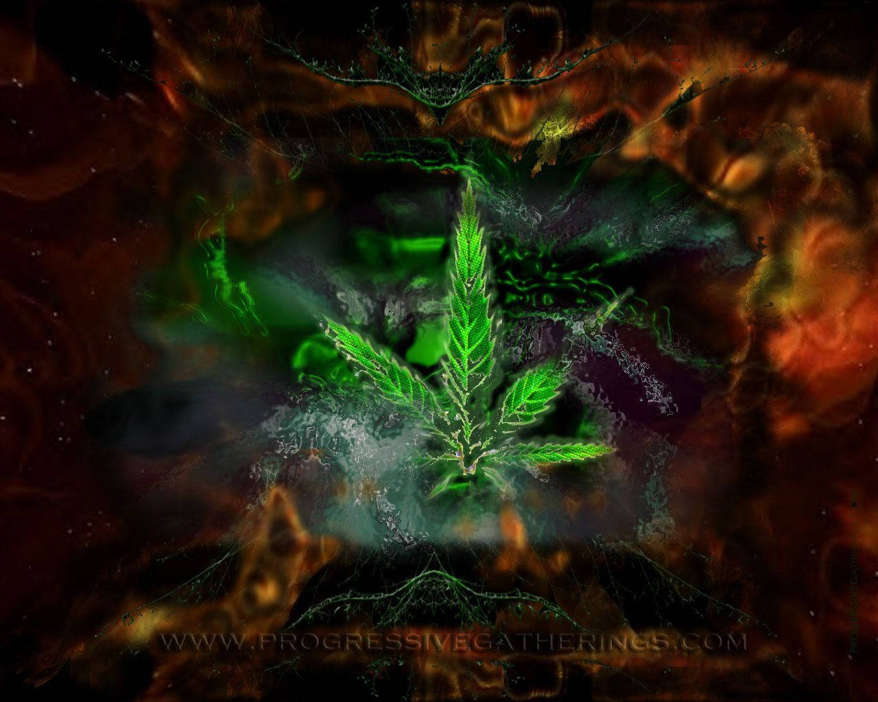 marijuana leaf, abstract blunt smoke, cosmic nebula, HD Desktop Wallpaper