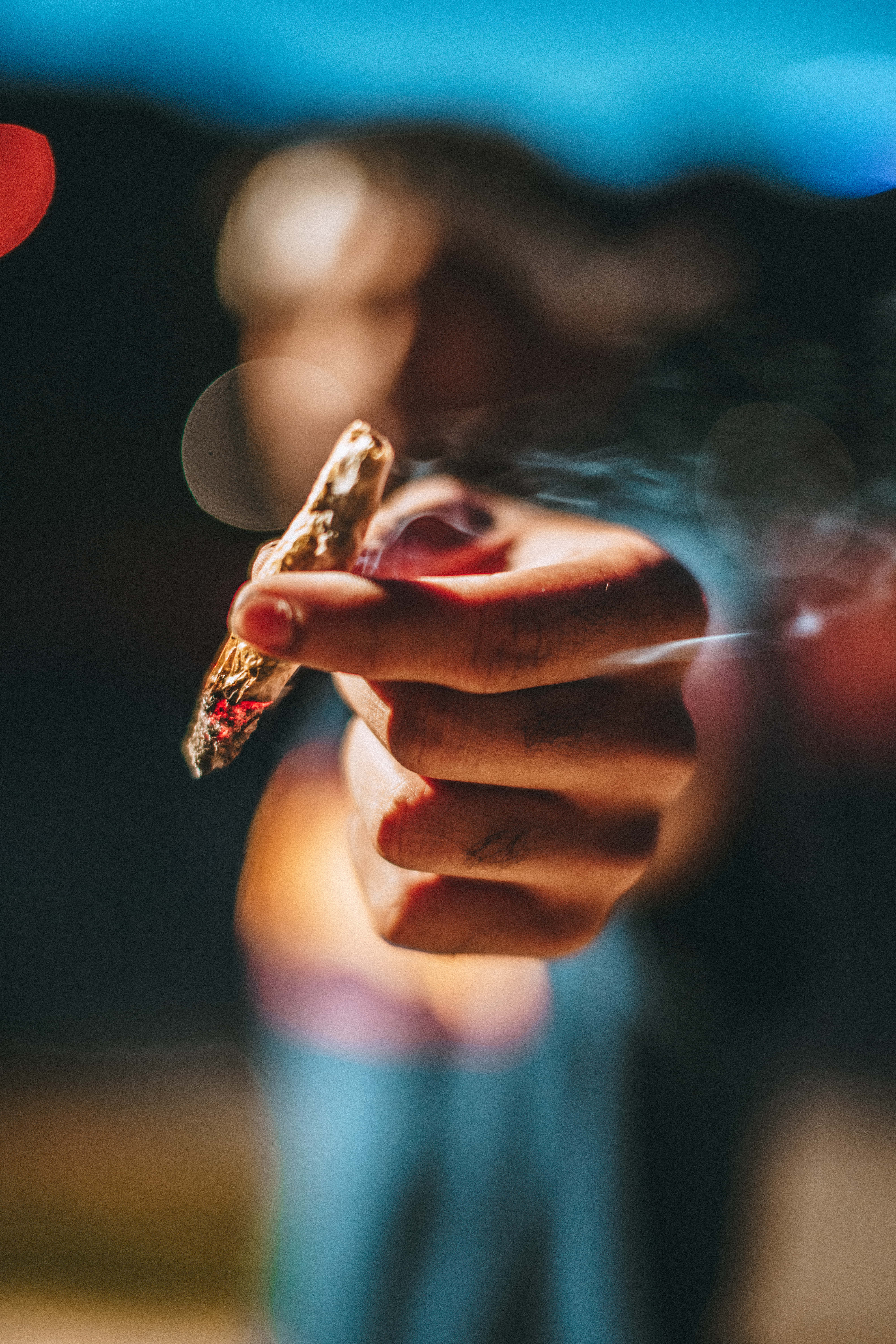 joint, cannabis, lit, 5K Phone Wallpaper