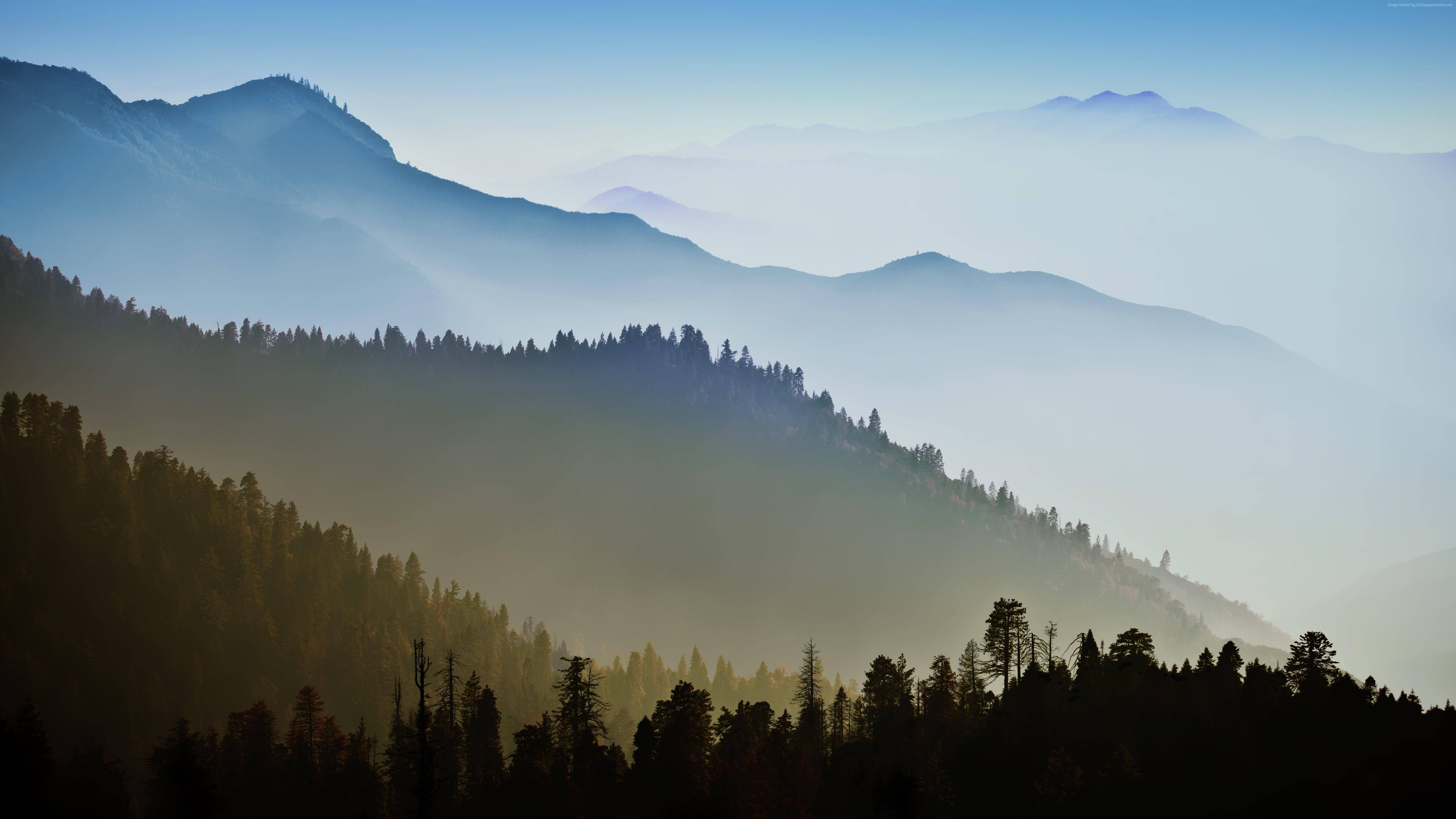 Smoky Mountains, foggy, mountain ranges, 5K Desktop Wallpaper