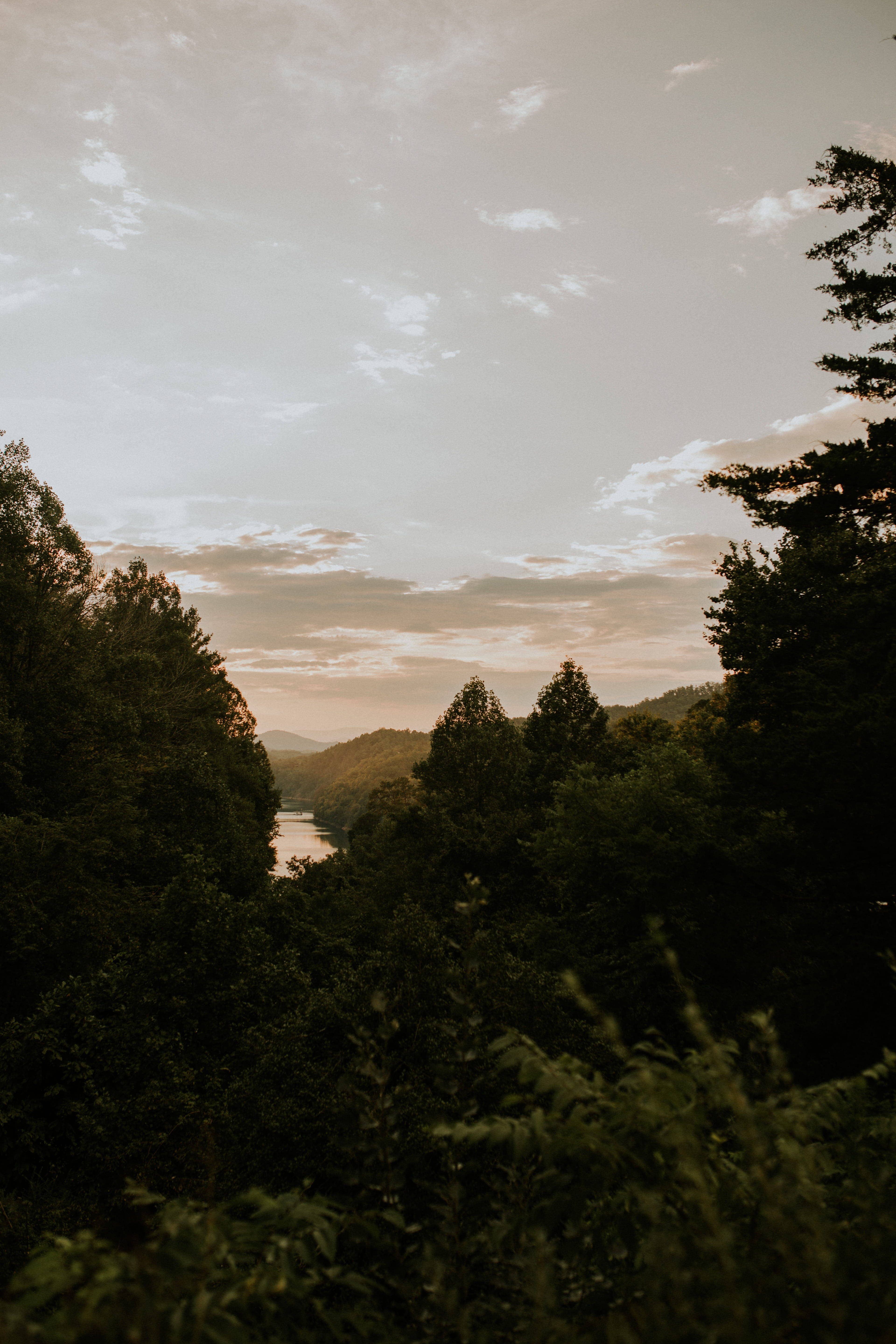 Smoky Mountains, lake view, river, 5K Phone Wallpaper