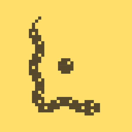 Snake Game, pixelated, brown snake, SD Desktop Wallpaper