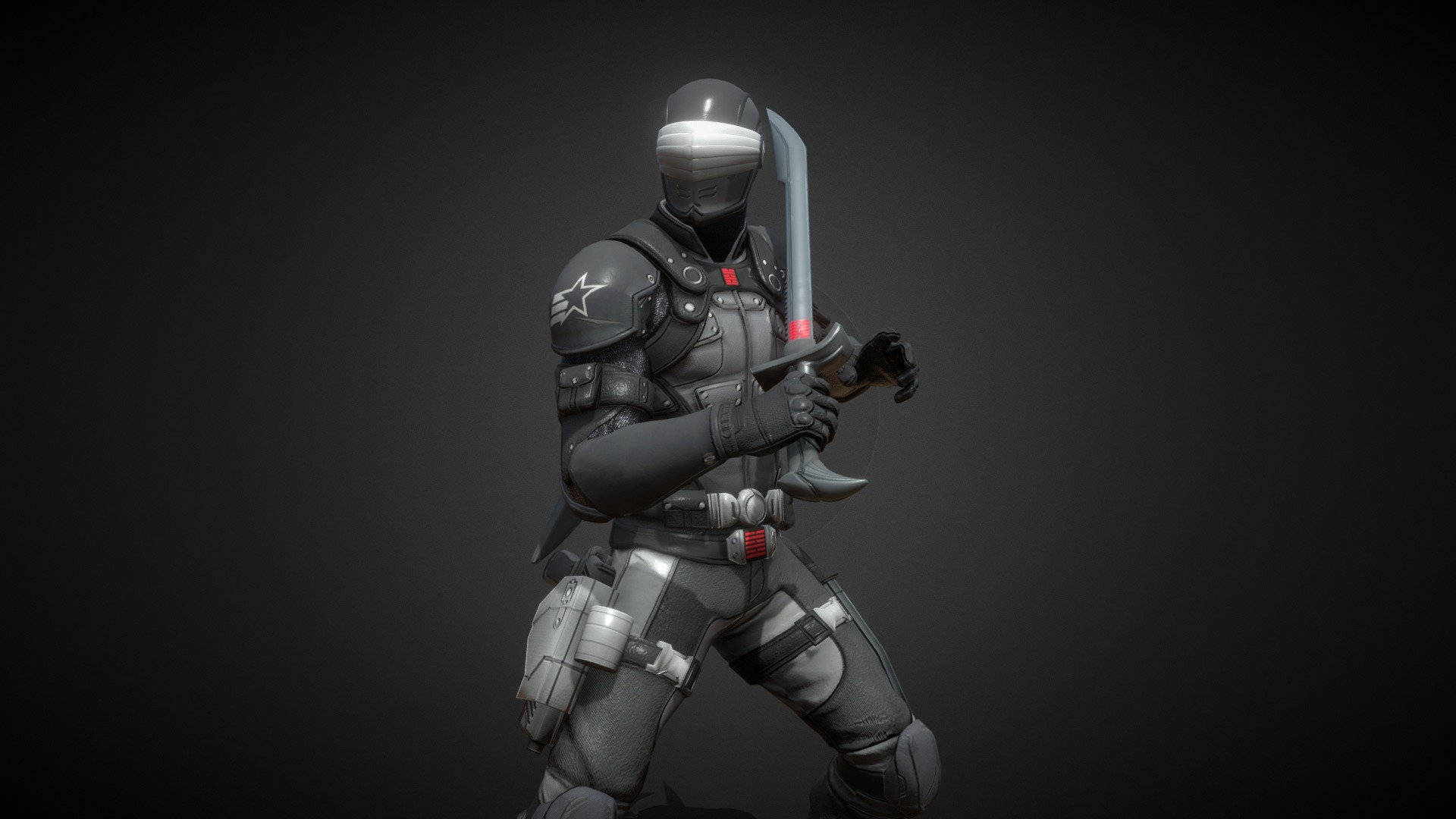 Snake Eyes, 3D, gray, Full HD Desktop Wallpaper