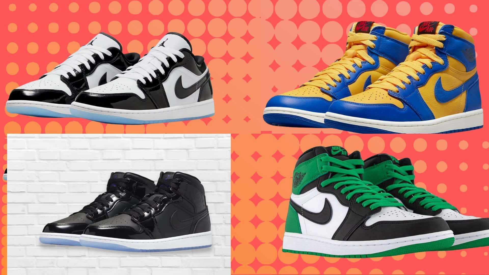 Sneakerhead, high-top sneakers, bold colorways, Full HD Desktop Wallpaper