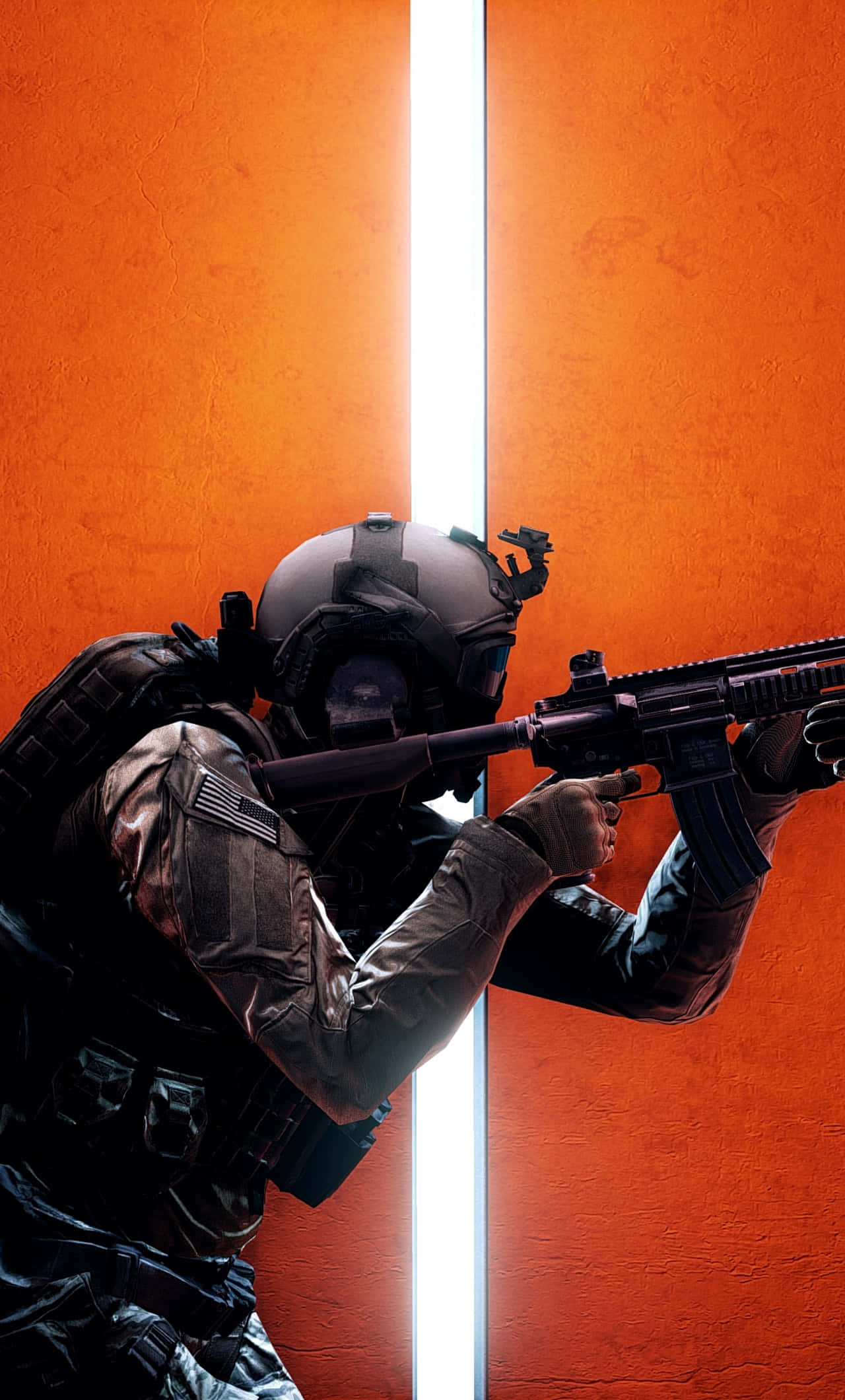 Sniper, tactical gear, rifle, Full HD Phone Wallpaper