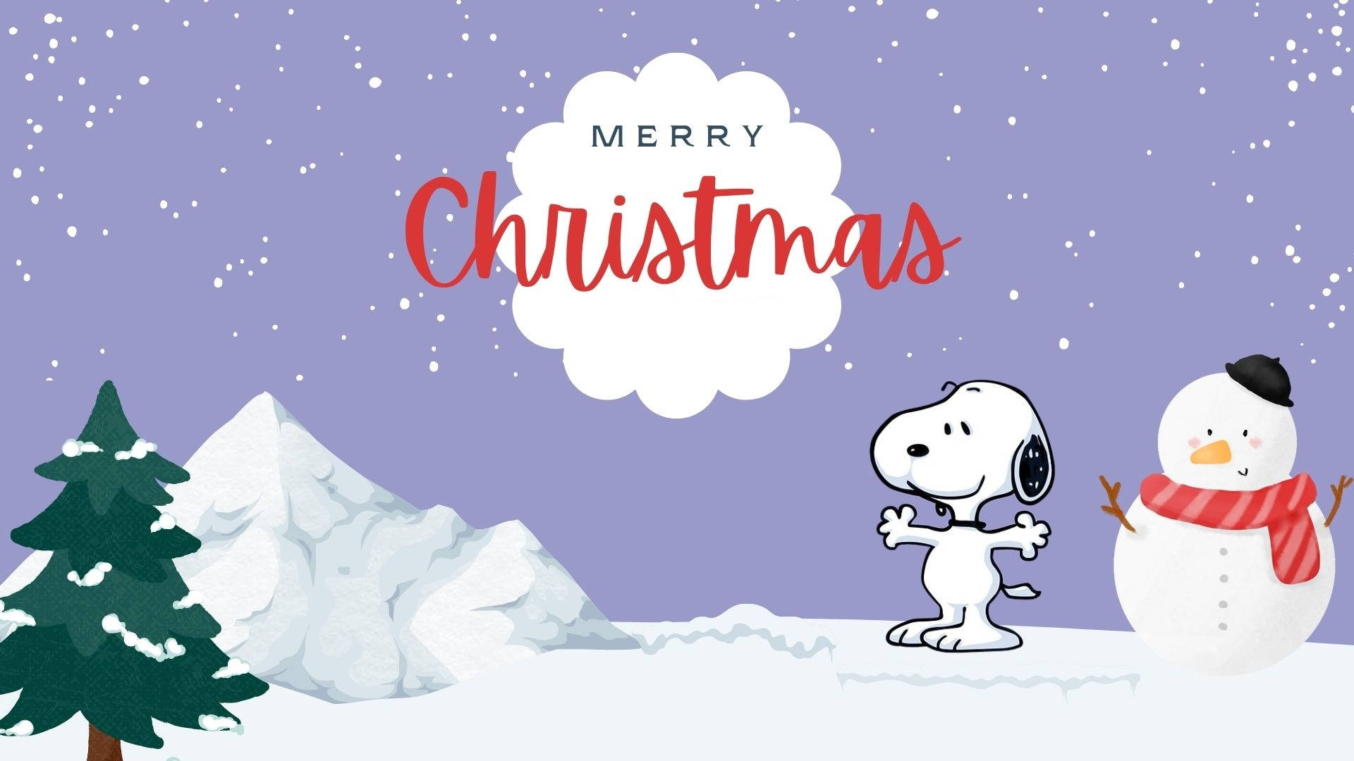 Snoopy, iPhone, Merry Christmas, Full HD Desktop Wallpaper