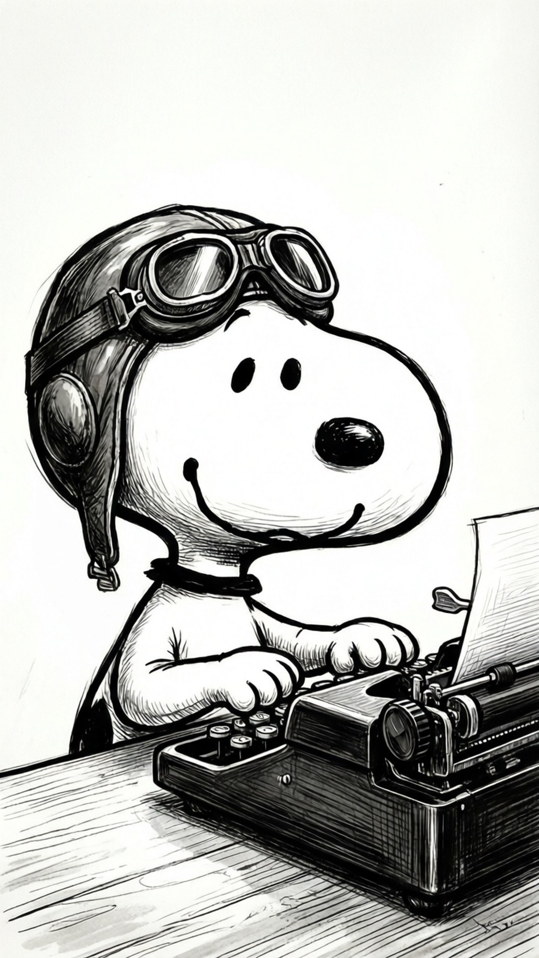 Snoopy, writer, typewriter, Full HD Phone Wallpaper