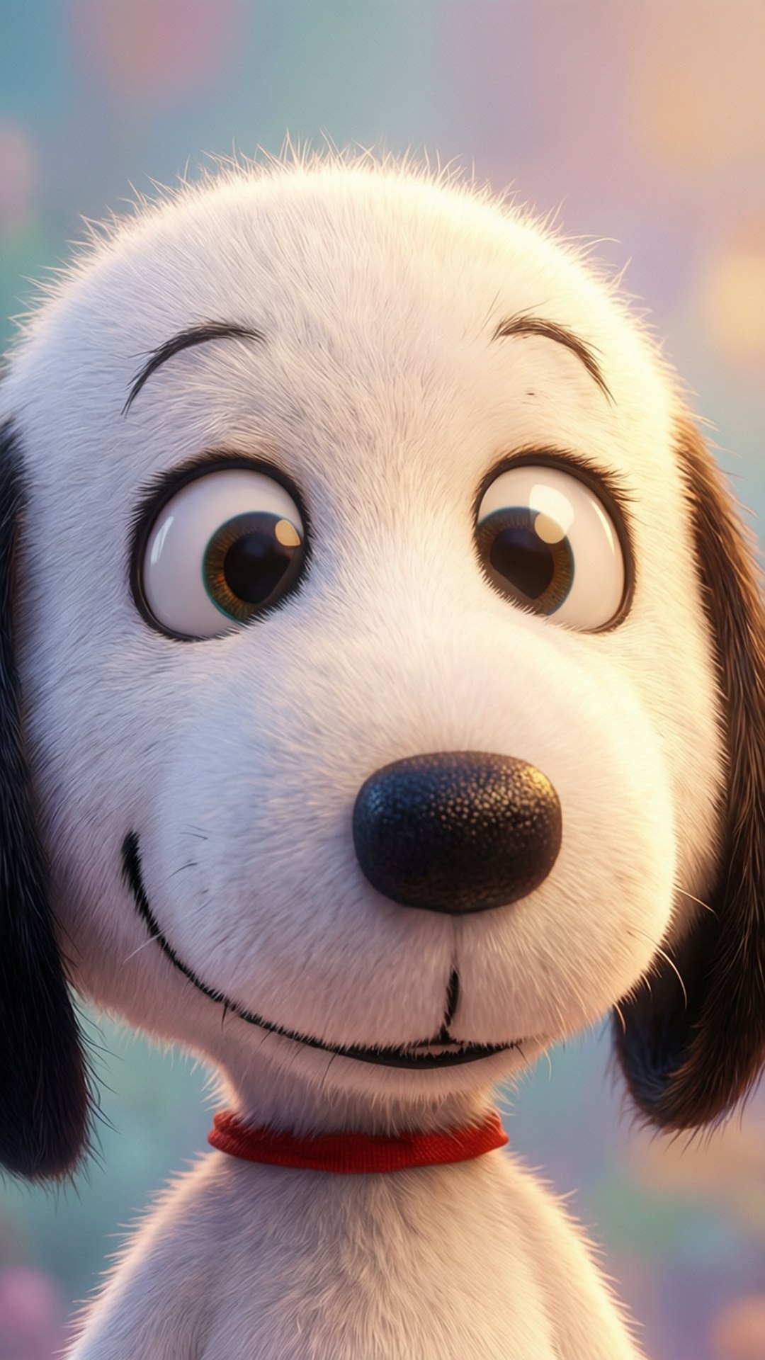 Snoopy, white puppy, big brown eyes, Full HD Phone Wallpaper