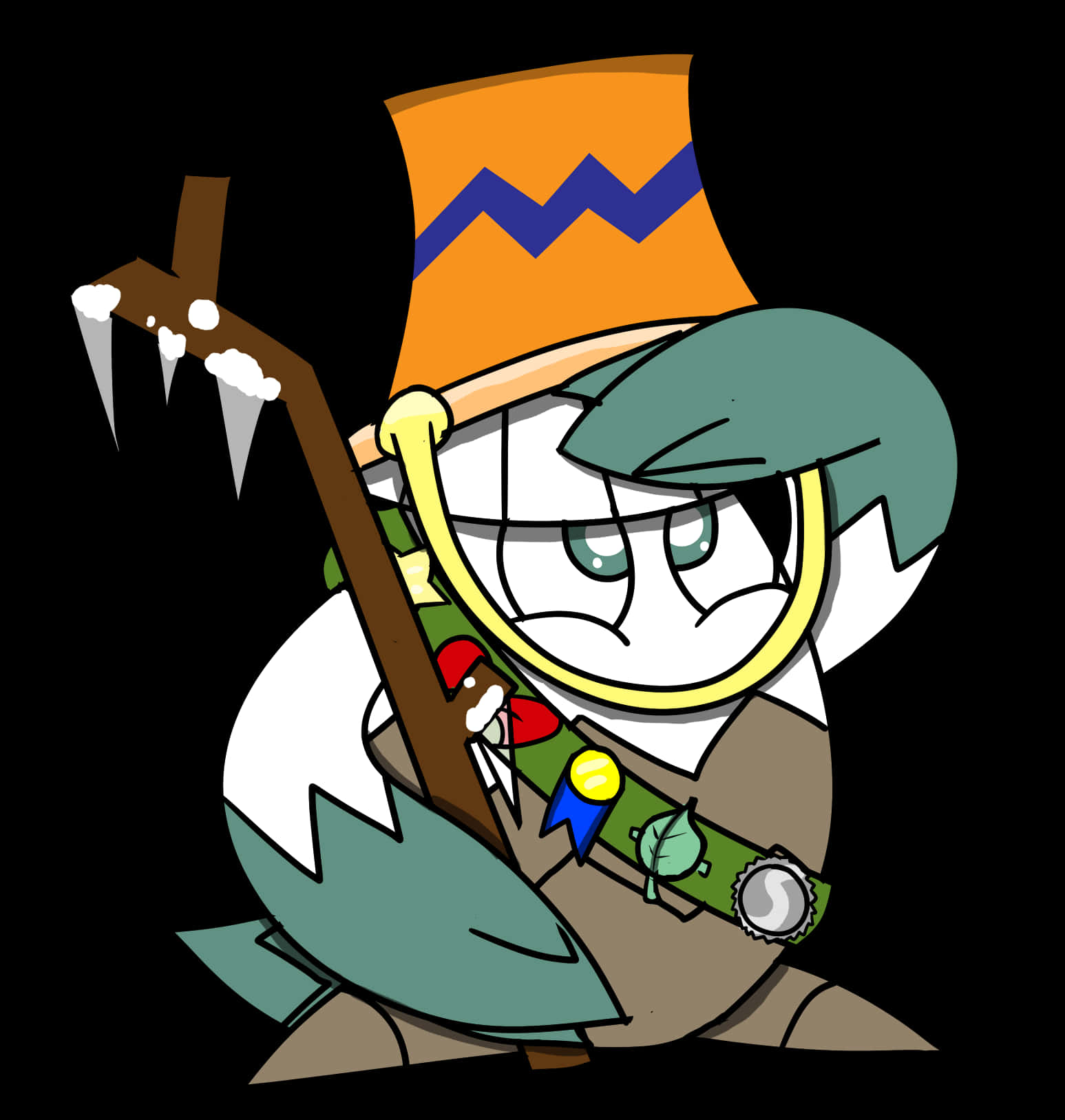 Snover, leaf hat, icicle-tipped staff, HD Phone Wallpaper
