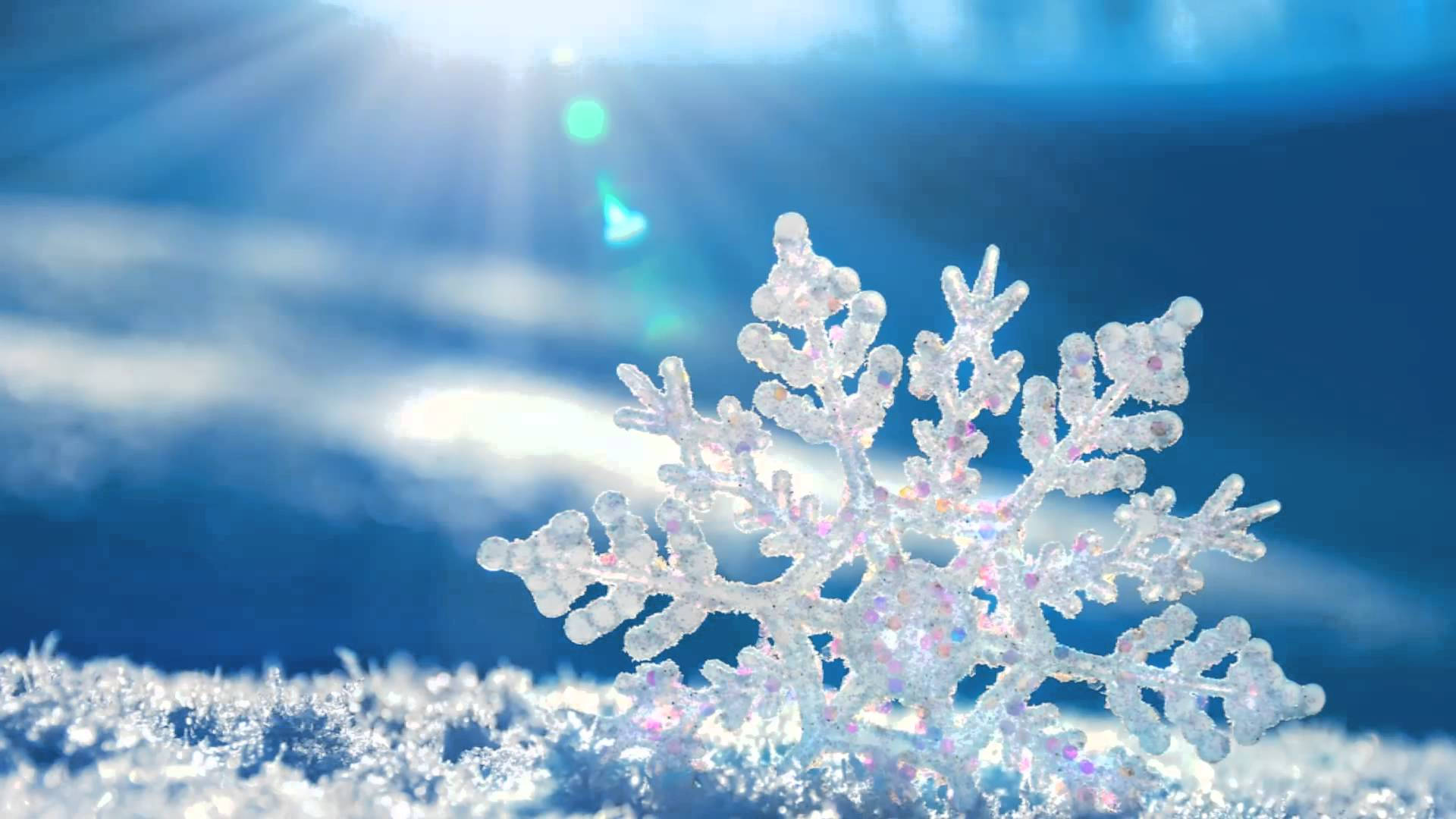 Snow Aesthetic, snowflake, bright sunlight, Full HD Desktop Wallpaper